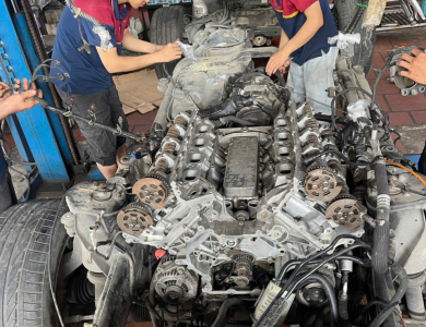 HẠ THÁO LẮP ĐỘNG CƠ RANGE ROVER SPORT 5.0 v8